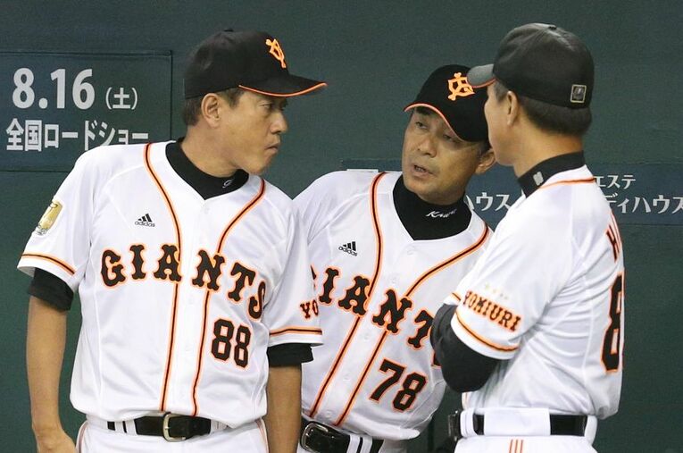 巨人・原辰徳監督のもとで、2013～15年の3年間ヘッドコーチを務めた川相昌弘氏 ／ photograph by KYODO