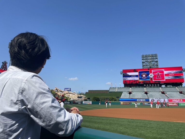 LA取材の様子（筆者提供）