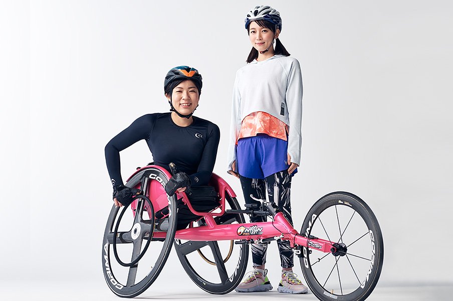 いい顔に迫る資生堂クロストーク「ONE ON ONE」村岡桃佳(パラ陸上短距離/パラアルペンスキー選手) × 吉岡里帆(女優)<Number Web> photograph by SHISEIDO