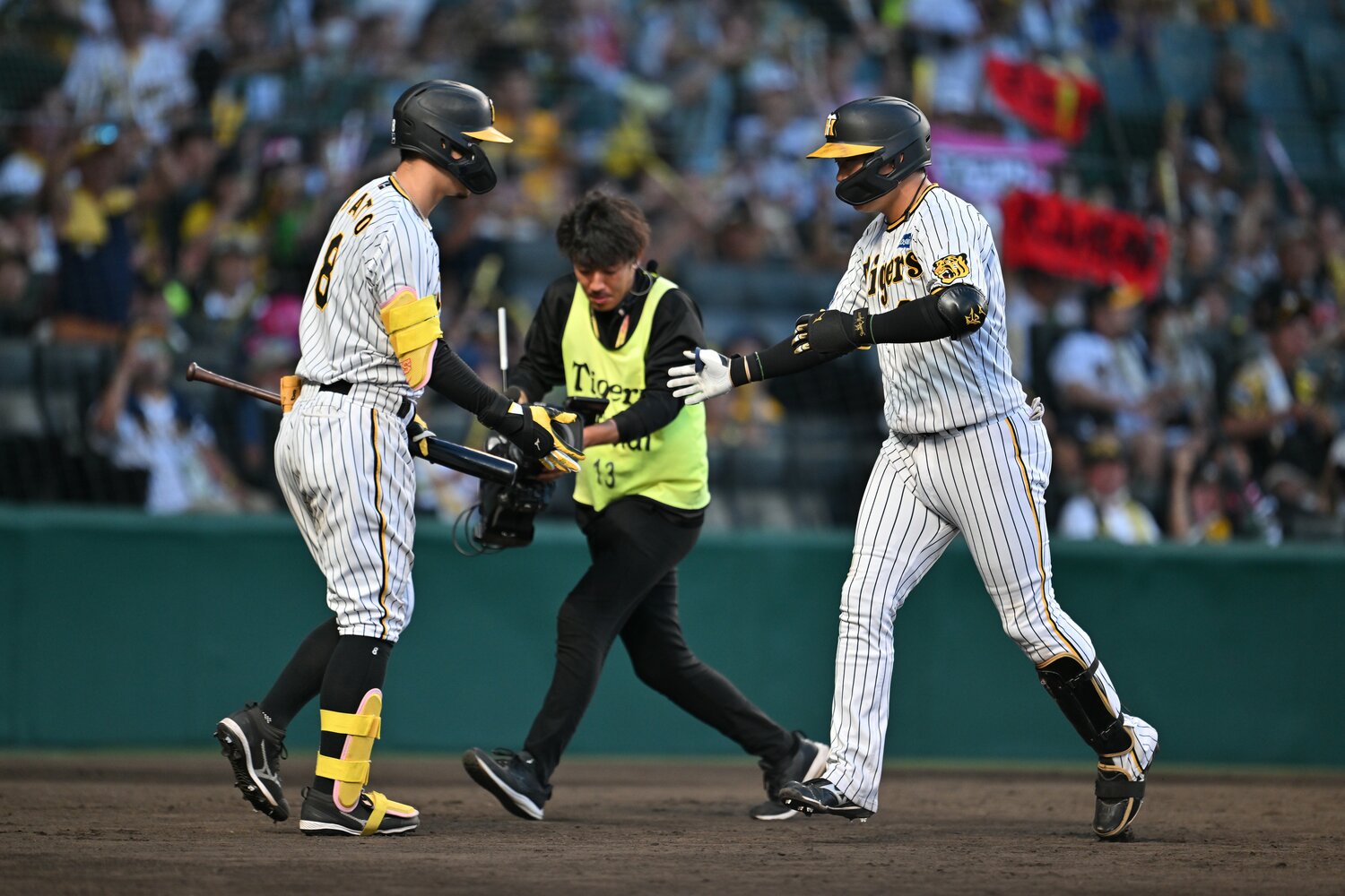 阪神の佐藤と大山　©Hideki Sugiyama