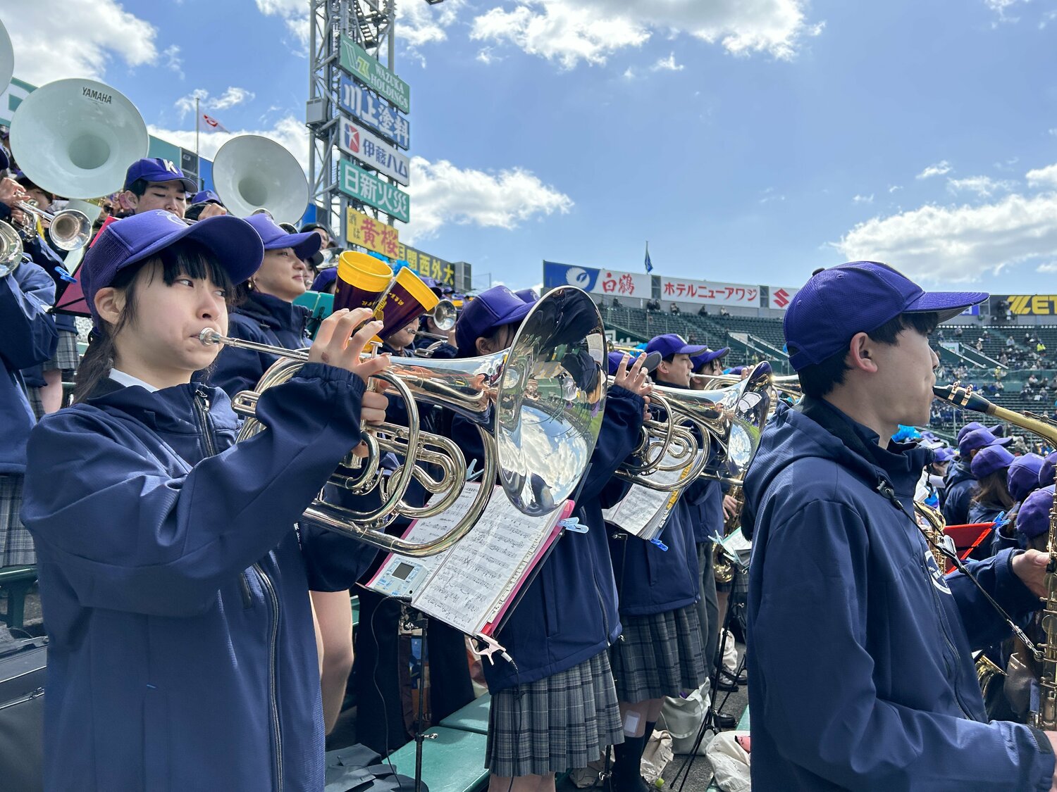 『ルパン三世』や『ポパイ・ザ・セーラーマン』を演奏する関東一吹奏楽部　©Yukiko Umetsu