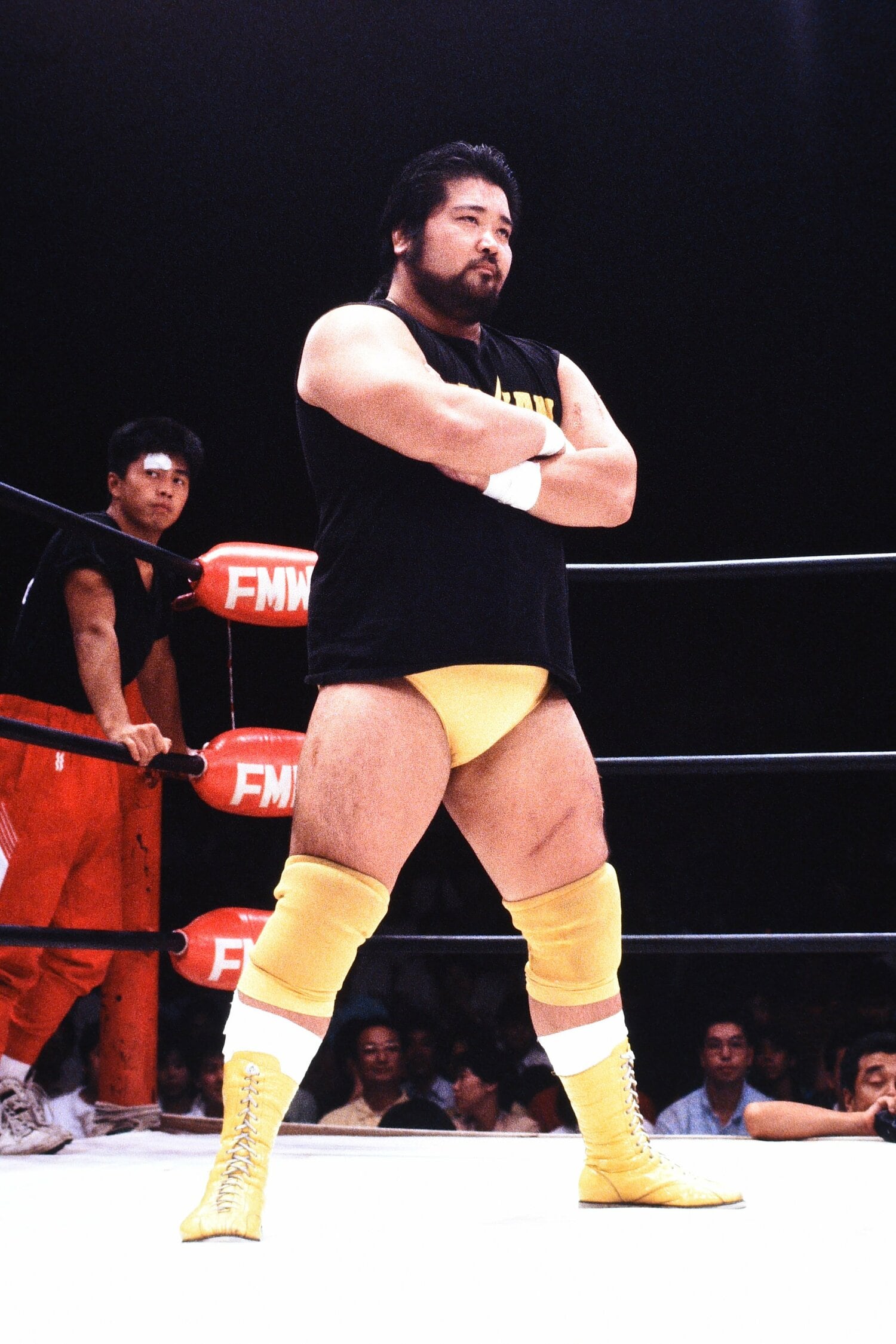 電流爆破マッチで大やけどを追った後藤だったが、次のシリーズにも参戦した(クリックすると「この記事の写真」に飛びます。流血等の過激な写真を含みますのでご注意ください)