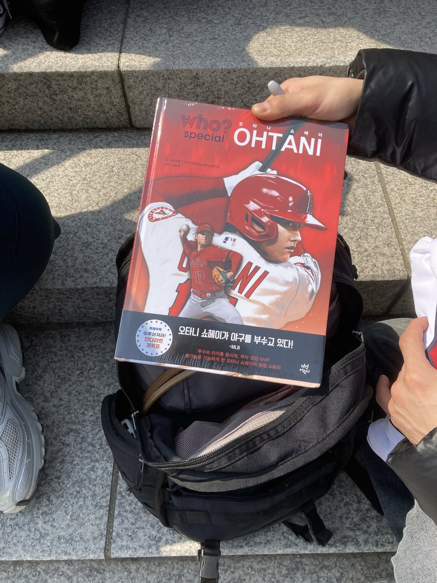 ファンが持参していた大谷のマンガ　©Che Sukyoung