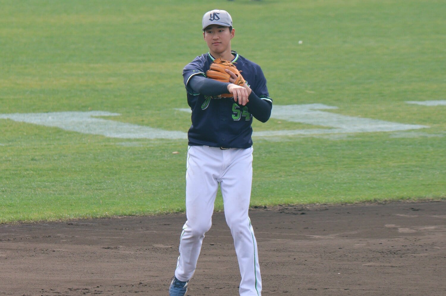 キャンプでの田中。まだまだ緊張感がある毎日だという　©Fumi Sawai