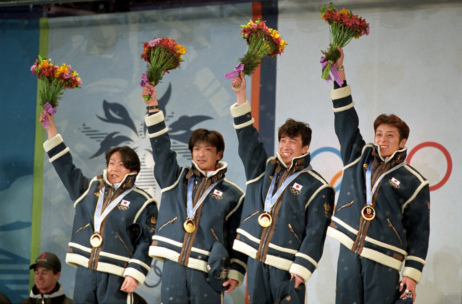 1998年長野五輪のスキージャンプ団体　©Sports Graphic Number