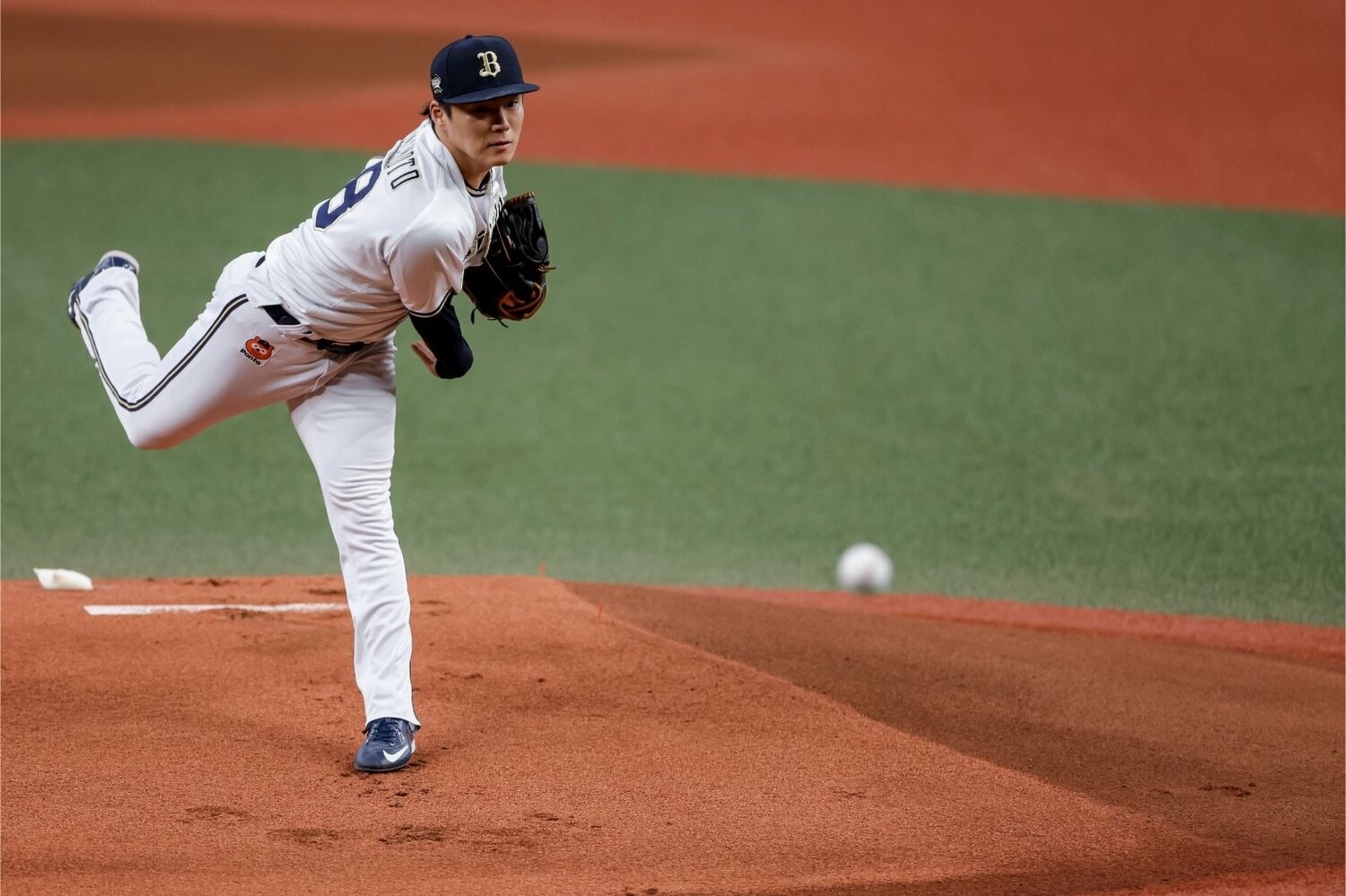 今オフ、山本由伸はポスティングでドジャースに入団した　©Kiichi Matsumoto