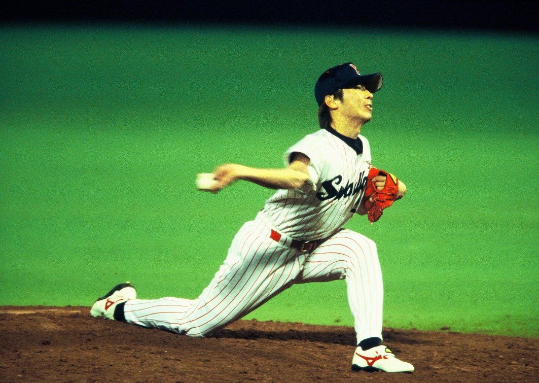 現役時代の高津監督　©Sports Graphic Number