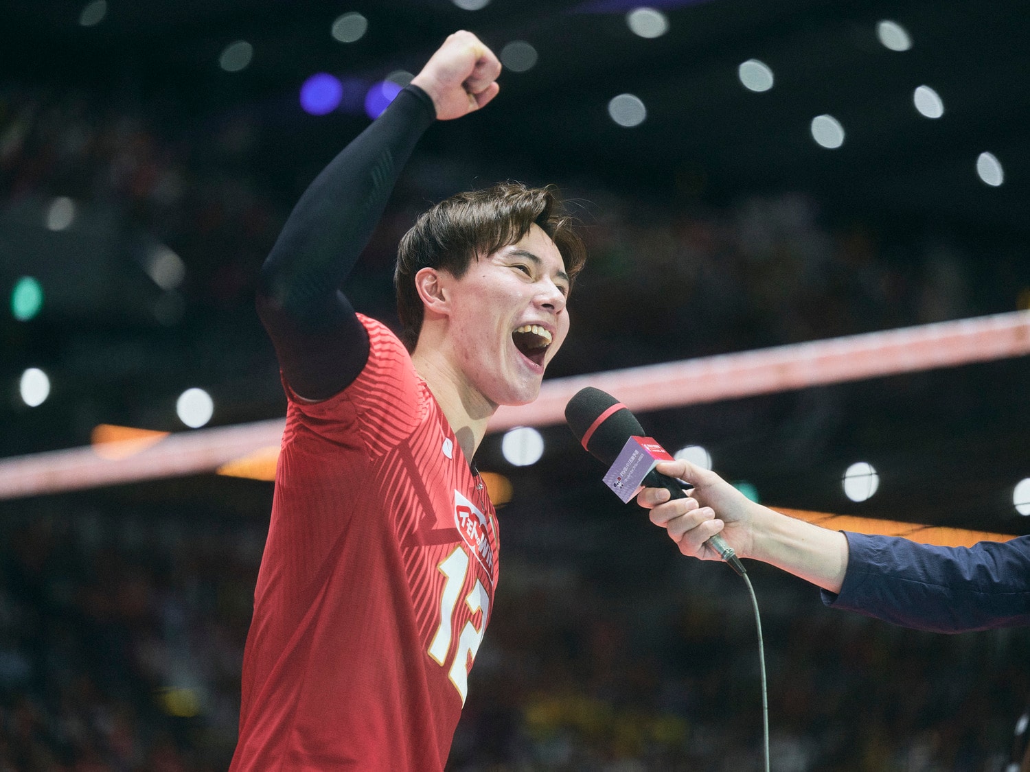 プレーだけでなく、言動でも注目を集めた高橋藍　©︎Yuki Suenaga