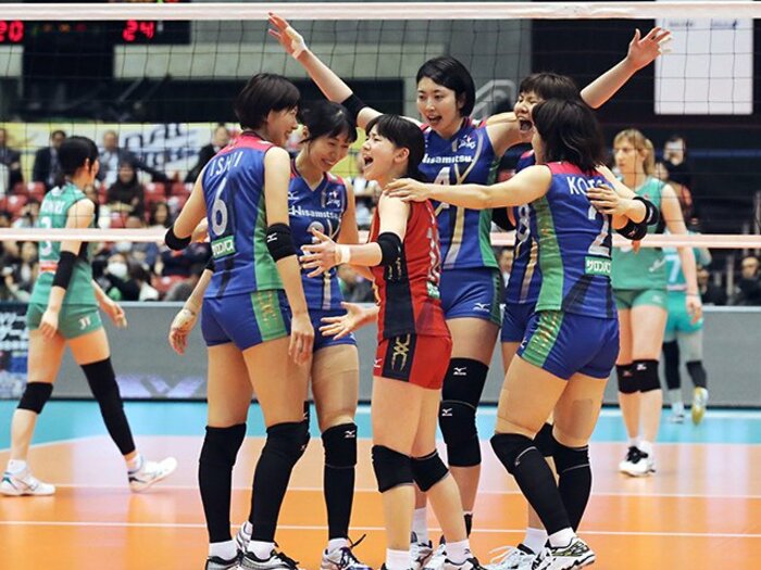Vリーグ男女優勝チーム、強さの源。パナソニックと久光製薬の共通点。＜Number Web＞ photograph by Kyodo News