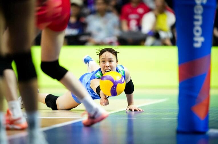 小島満菜美（VNLタイ戦）　©︎Volleyball World