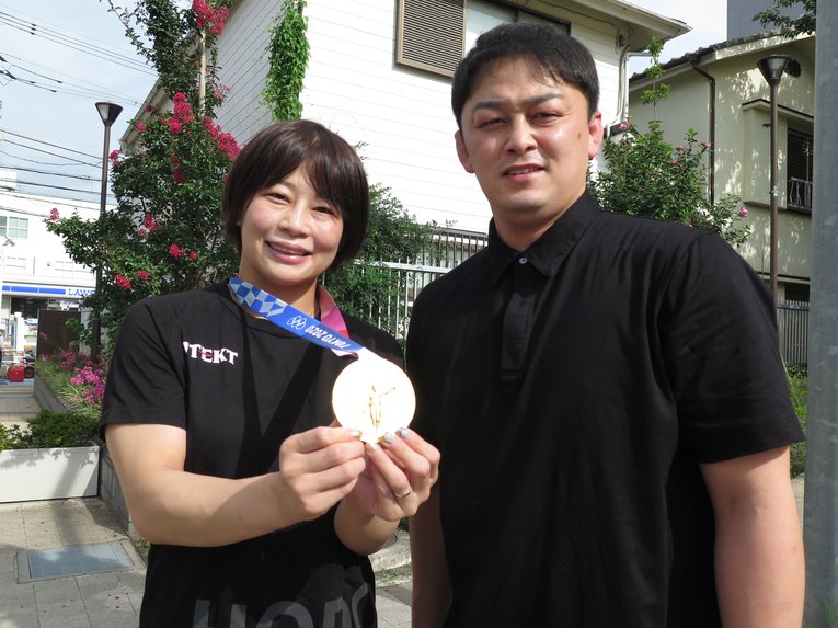 東京オリンピックを終え、結婚を発表した向田真優と志土地翔大　©Koji Fuse