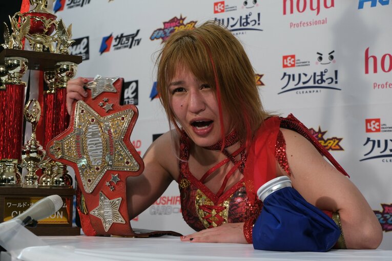 「女子プロレスを背負って立つ」スターダム王者・朱里が語る“朱いベルト”への思い…岩谷麻優戦で「ドローは絶対に嫌だった」理由とは？(13)
