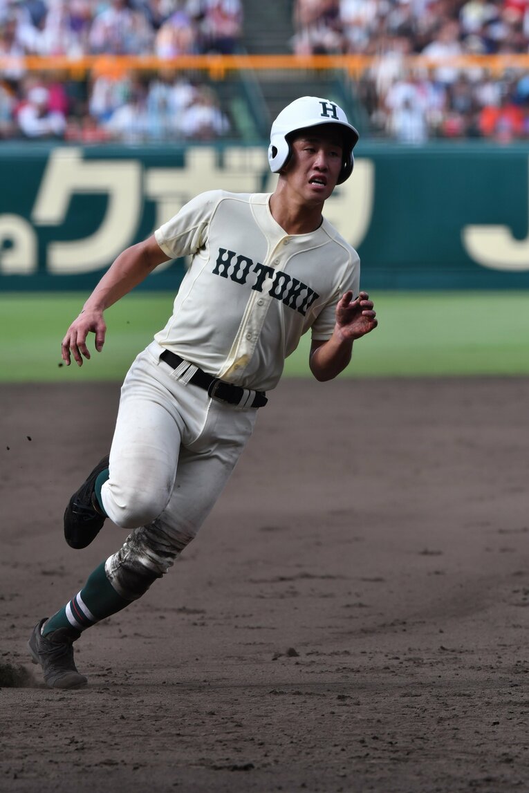 報徳学園時代の小園海斗（2018年ドラ1）　©Hideki Sugiyama