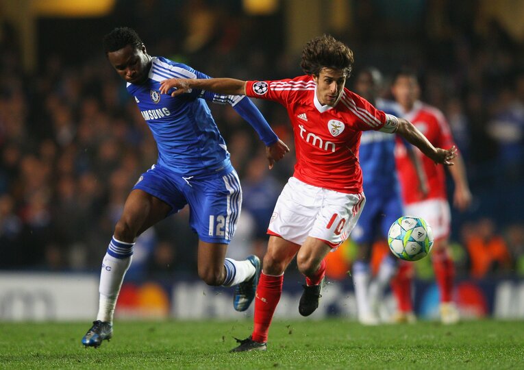 2012年4月、CL準々決勝。ベンフィカ時代のアイマール ©Getty Images