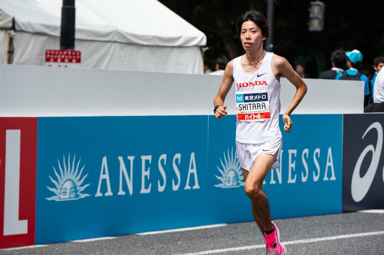 今年4月に所属チームの主将になったことを発表した設楽悠太選手　©Nanae Suzuki
