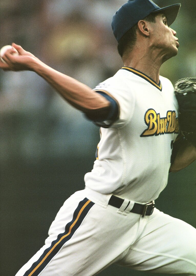 後に阪神、オリックスで活躍した野田。当初、ヤクルトは野田を1位指名するはずだったという　©BUNGEISHUNJU