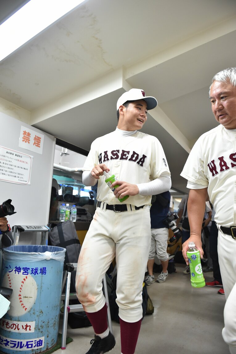 当時１年生の清宮。2015年夏の高校野球・西東京都大会準決勝　早稲田実業×日大三　©︎Hideki Sugiyama　