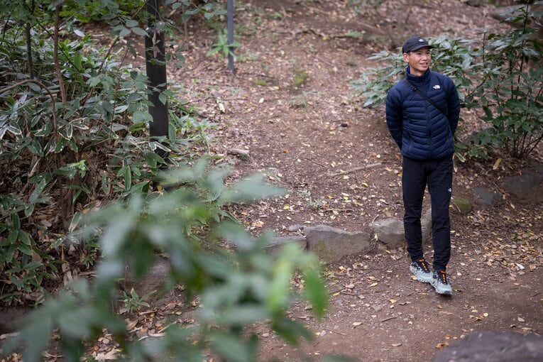 普段は大阪市で消防士をしている土井。この日は東京でインタビューに応じた　©Tomosuke Imai