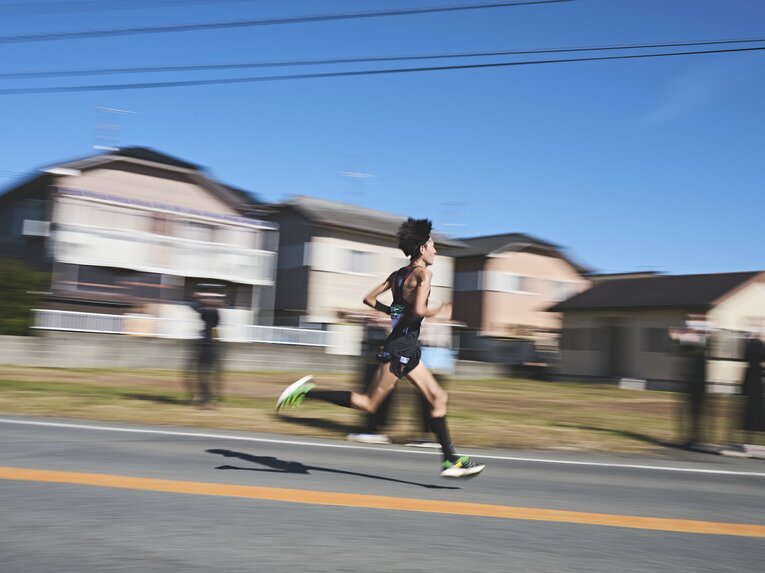 全日本大学では1年生からエース区間の7区を走った平林。この年は区間4位　©Yuki Suenaga