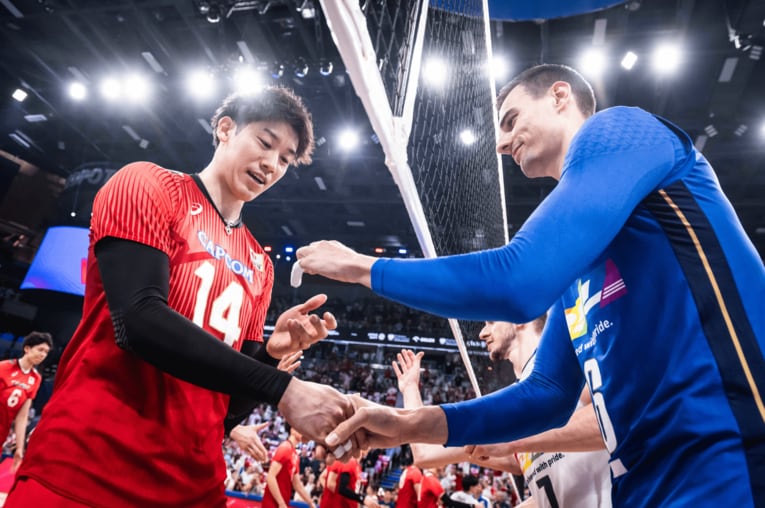 ネーションズリーグ3位決定戦（vsイタリア）©︎FIVB