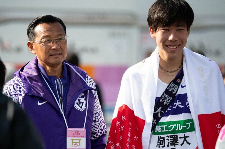 昨年、大エース田澤廉の快走により14回目の優勝を果たした駒澤大学。今年はどうか？ ／ photograph by Asami Enomoto