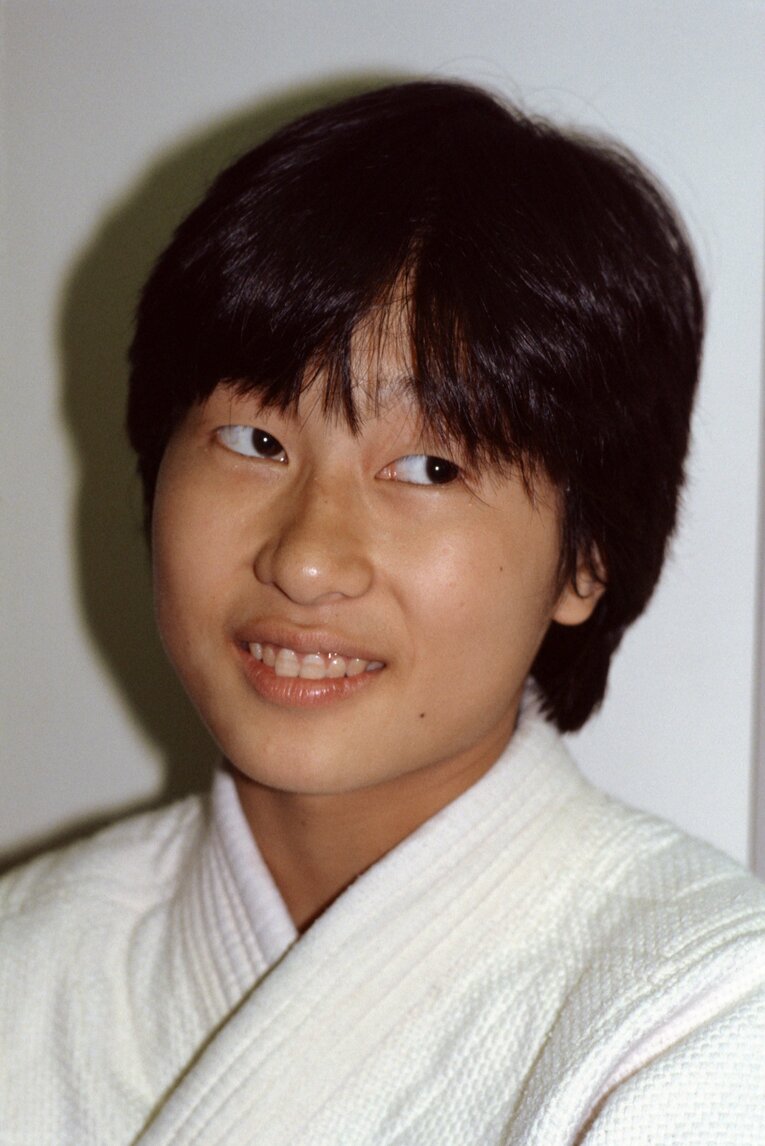 ｢女三四郎」と呼ばれ、日本女子柔道のパイオニアとして知られる現役時代の山口香（当時18歳）©AFLO