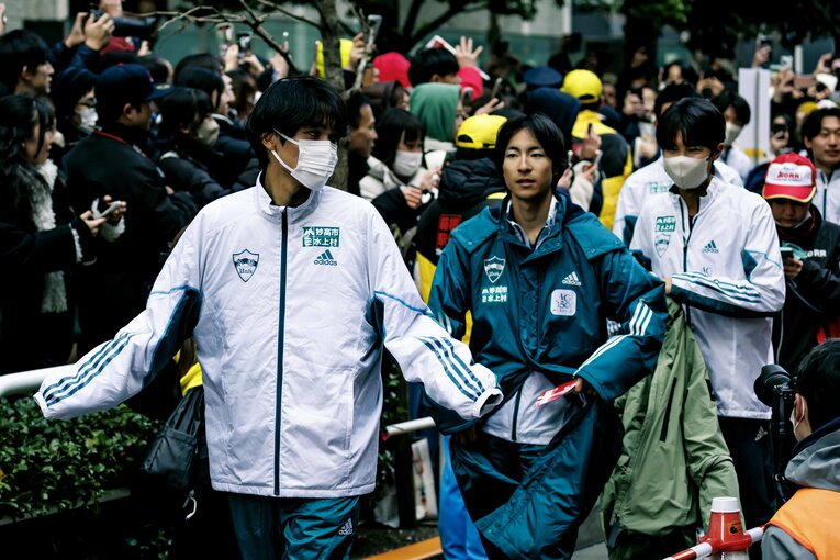 【大手町のゴール…オフショット】　©Kiichi Matsumoto