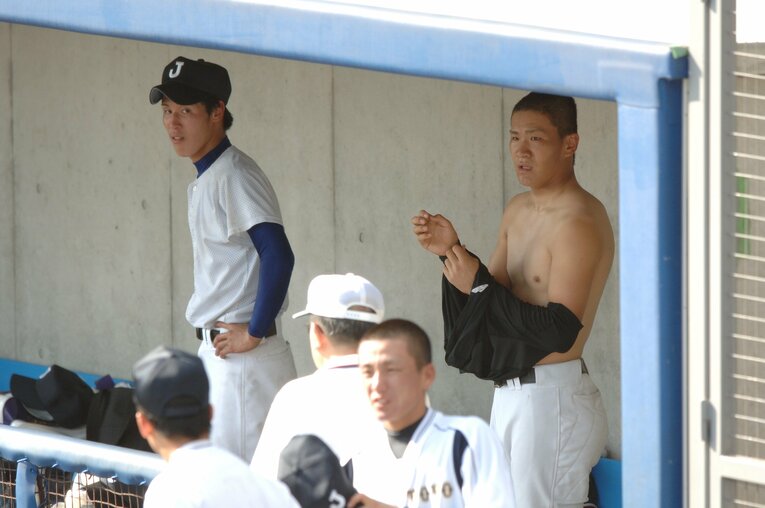 2006年、日本高校選抜の一コマ　©Takashi Shimizu