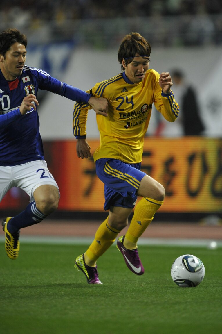 2011年、チャリティーマッチに出場　©︎Takuya Sugiyama