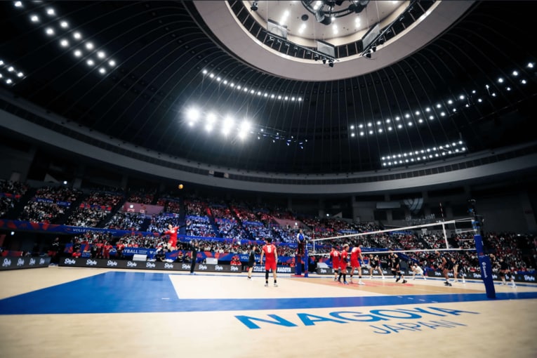 2023年ネーションズリーグ イラン戦　©︎FIVB