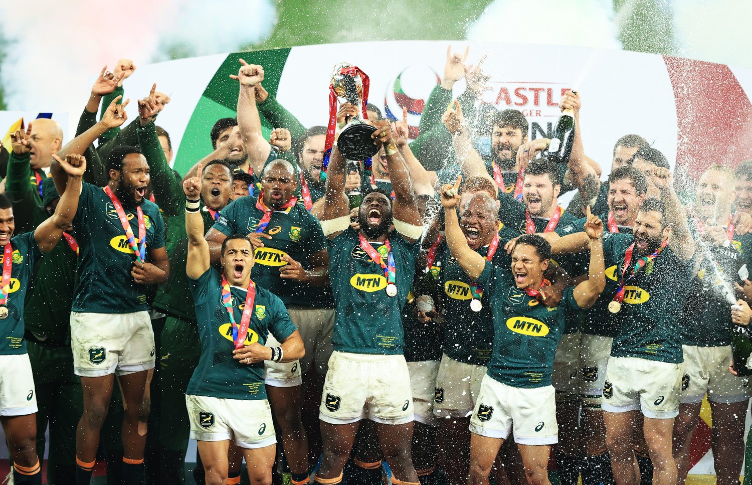 ライオンズとの勝負を制したスプリングボクスは、すでに「ザ・ラグビーチャンピオンシップ」に戦いの場を移し、14日にはアルゼンチン代表に32－12で勝利した　©︎Getty Images