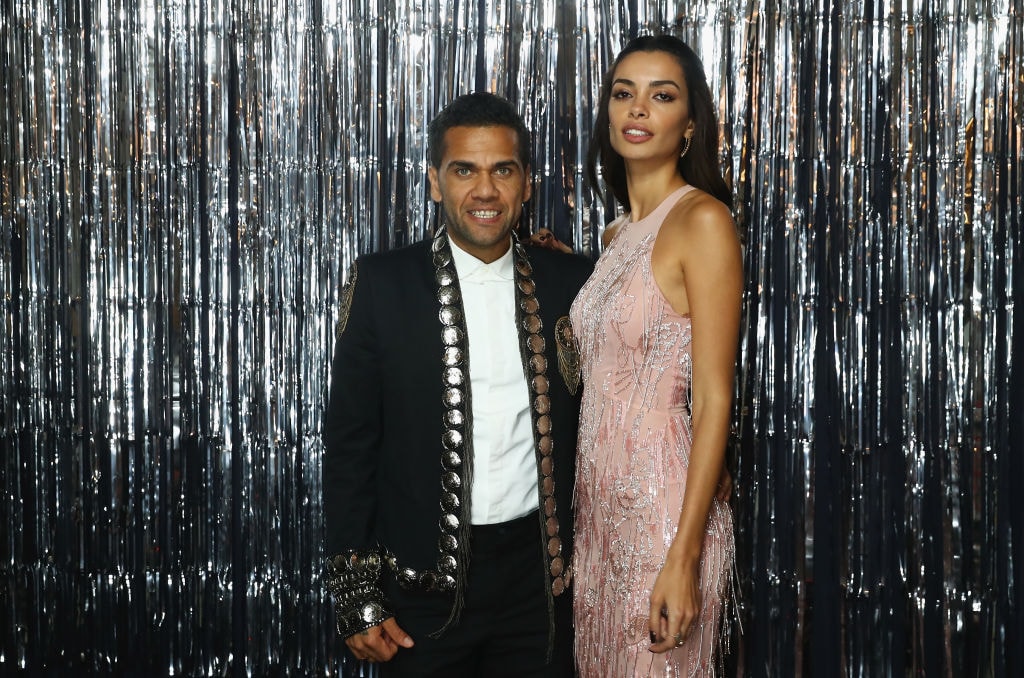 アウベスと妻のジョアナ・サンツさん ©Getty Images