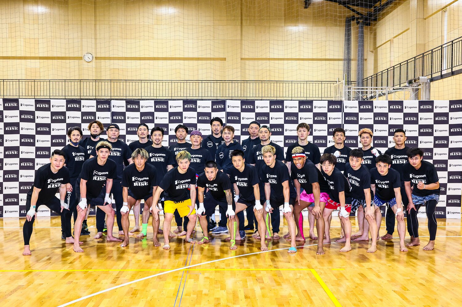 那須川天心のほかにも、RISEで活躍する多くの選手が合宿に参加した　©Susumu Nagao