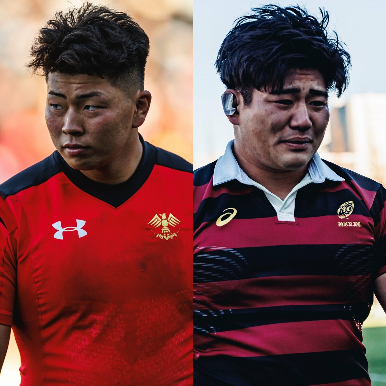 大学選手権で優勝した帝京の青木（左）と準優勝だった早大の佐藤はともに桐蔭学園出身の元同級生だ　©Kiichi Matsumoto