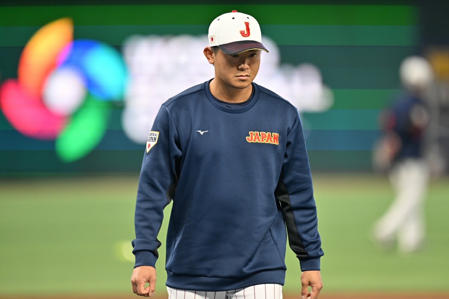 準決勝前日の今永。大一番でのリリーフ登板にも期待がかかる ©Naoya Sanuki