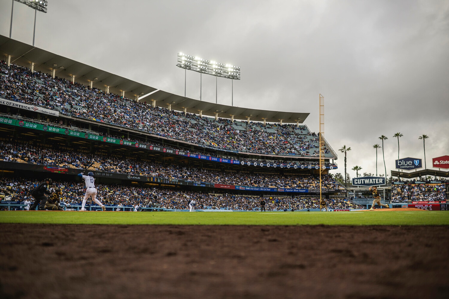 アメリカでは初のお披露目となったドジャース大谷とダルビッシュ有の対戦　©Getty Images