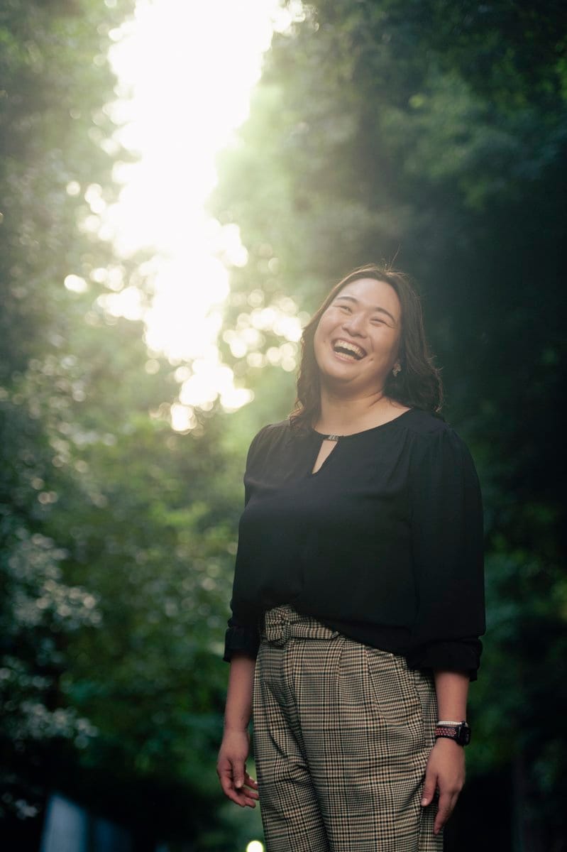 北口榛花／1998年3月16日、北海道生まれ。旭川東高、日大を経て'20年にJALに入社。'21年東京五輪出場。'22年世界選手権の女子やり投げで銅メダル、今夏のブダペスト大会では日本陸上の女子選手としてフィールド種目で史上初の金メダルを獲得。9月に日本記録を更新。179cm  ©︎Wataru Sato