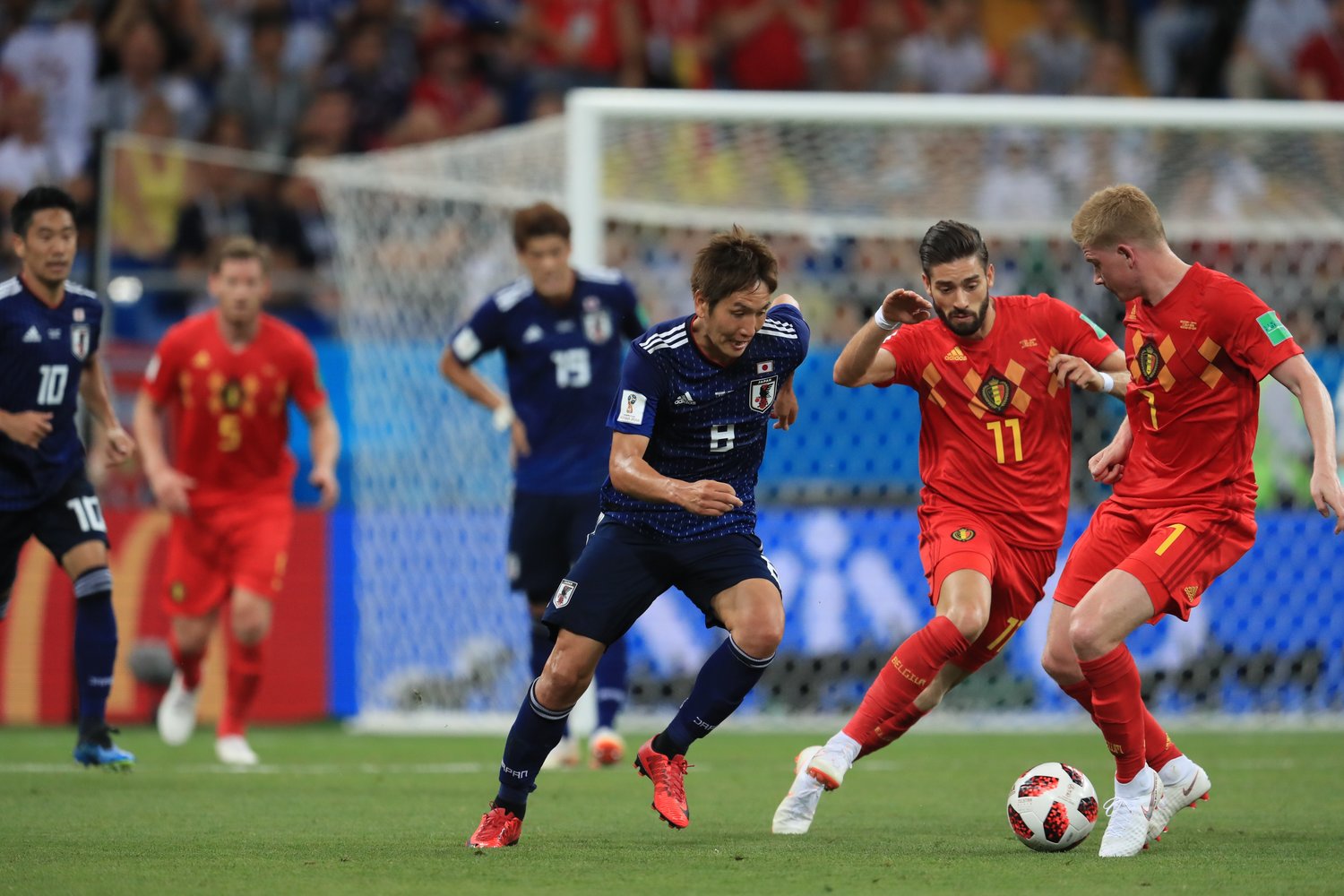 ロシアW杯のベルギーvs日本©JMPA