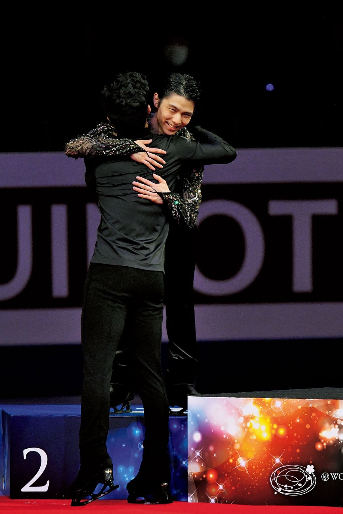 チェンはフリーで4回転を3種類4本跳び優勝。羽生は合計22.45点差で2位に。「完全に実力不足」と来季の飛躍を誓った　©Asami Enomoto