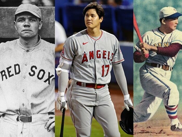大谷翔平が書き換えた大リーグの“あるルール”… ベーブ・ルースや川上哲治、藤村冨美男らの“二刀流記録”はどうだった?<Number Web> photograph by Getty Images