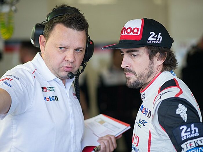 WEC参戦1シーズン目で年間チャンピオンに挑むアロンソ。＜Number Web＞ photograph by TOYOTA