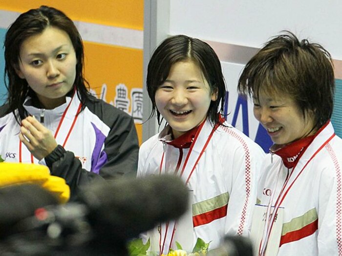 歴代2位のタイムで初V。競泳界待望の新星は14歳。～バタフライの逸材・細田梨乃～＜Number Web＞ photograph by NIKKAN SPORTS