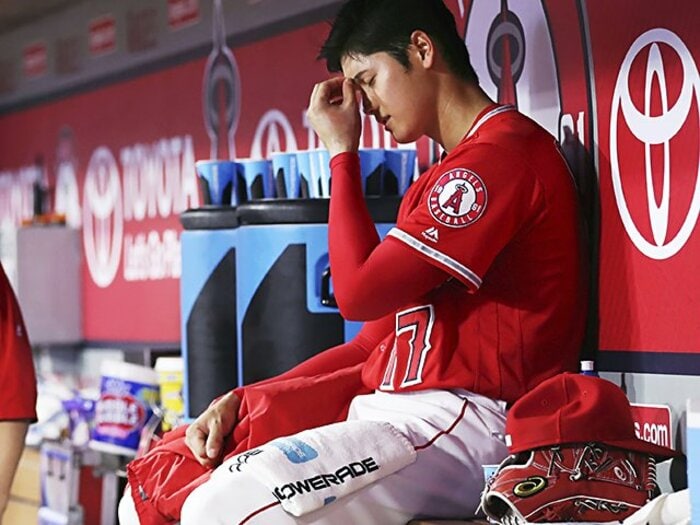 肘靭帯損傷でDL入りした大谷翔平。2月から指摘されていた“兆候”とは。＜Number Web＞ photograph by Kyodo News