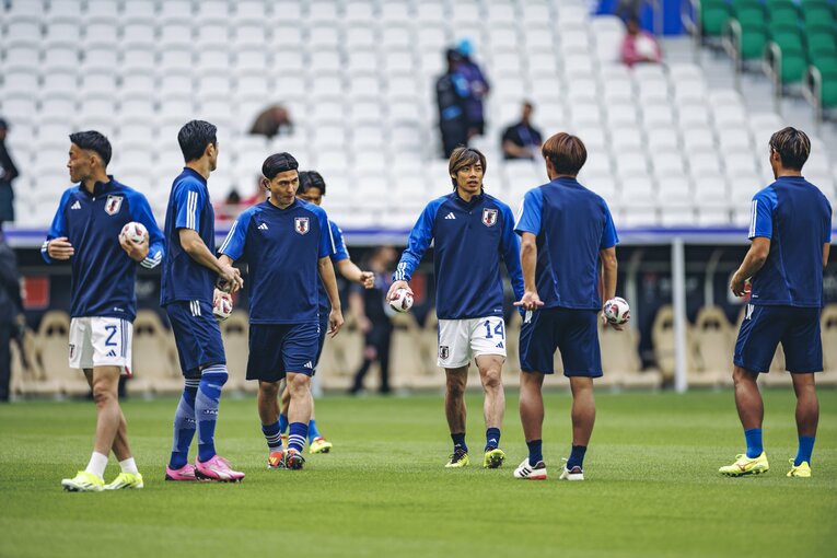 バーレーン戦当日の伊東純也　©Kiichi Matsumoto