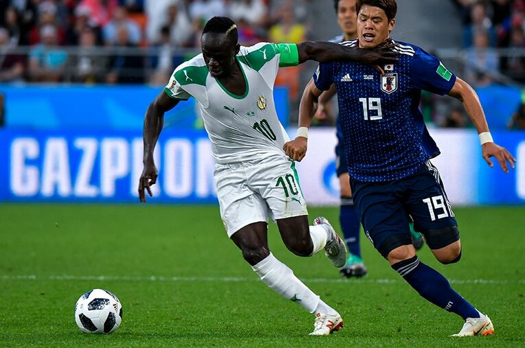 ロシアW杯のマネ　©Takuya Sugiyama/JMPA