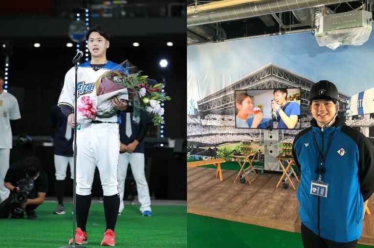 昨季限りで現役を引退し、現在は2023年に開場する新球場のPR業務に奔走する谷口雄也氏 ／ photograph by H.N.F.