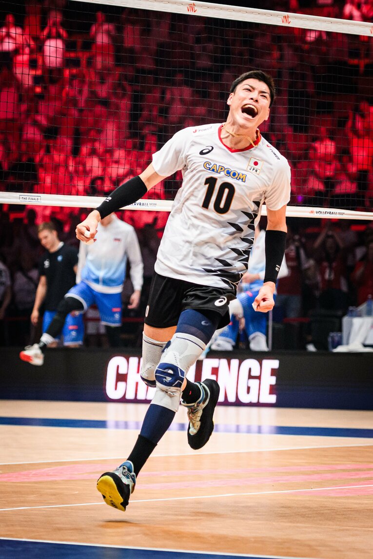 高橋健太郎（VNL準決勝スロベニア戦）©︎Volleyball World