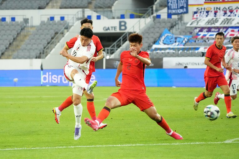 中国戦、細谷のゴール　©Getty Images