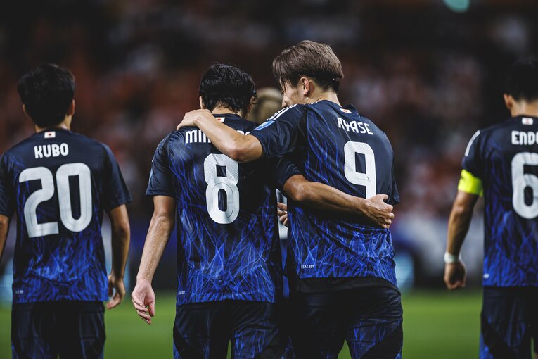 南野拓実、上田綺世（2024年W杯アジア最終予選・中国戦）©︎Kiichi Matsumoto