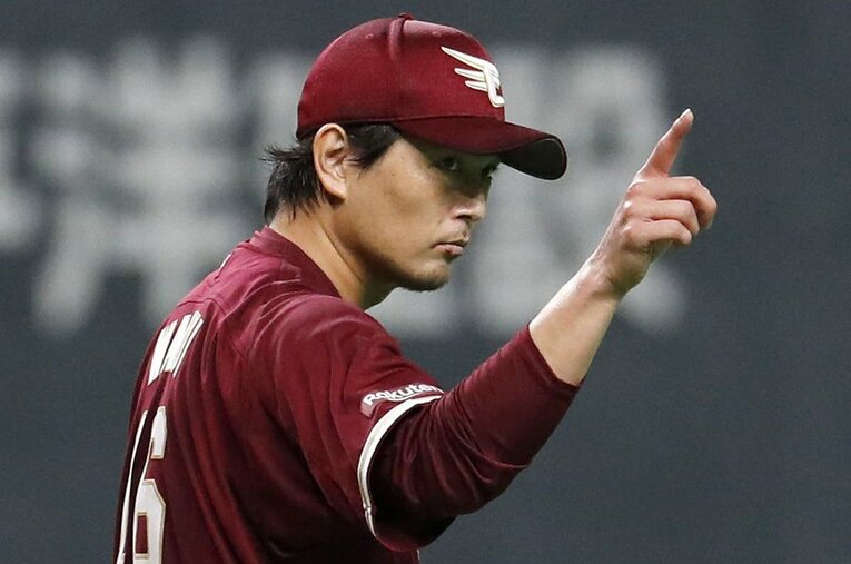 今季チームトップの11勝。自身4年ぶりの2桁勝利を挙げた涌井 ／ photograph by KYODO